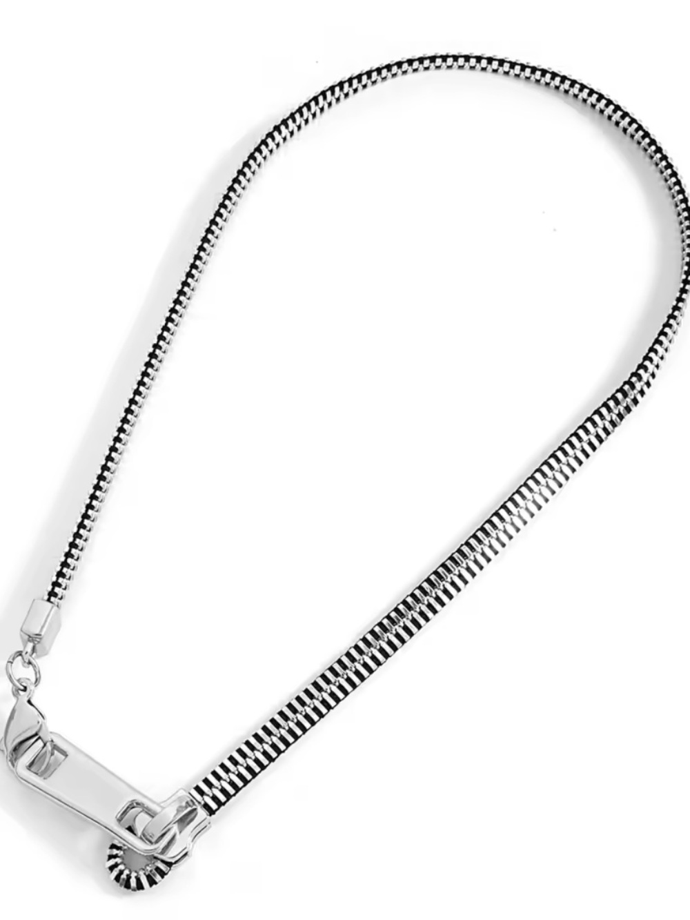 Modern Icon Zip Chain Necklace - Picture 5 of 6